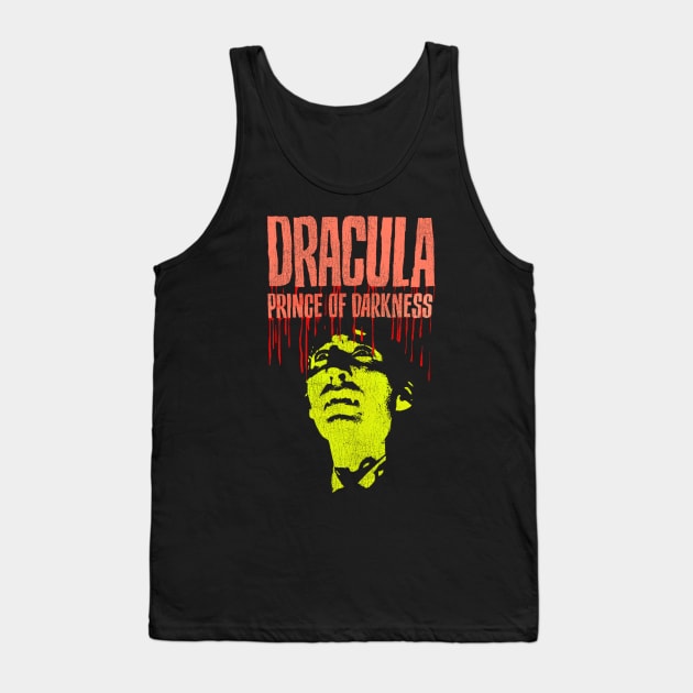 Christopher Lee Vintage Dracula Vampire Horror Tank Top by darklordpug